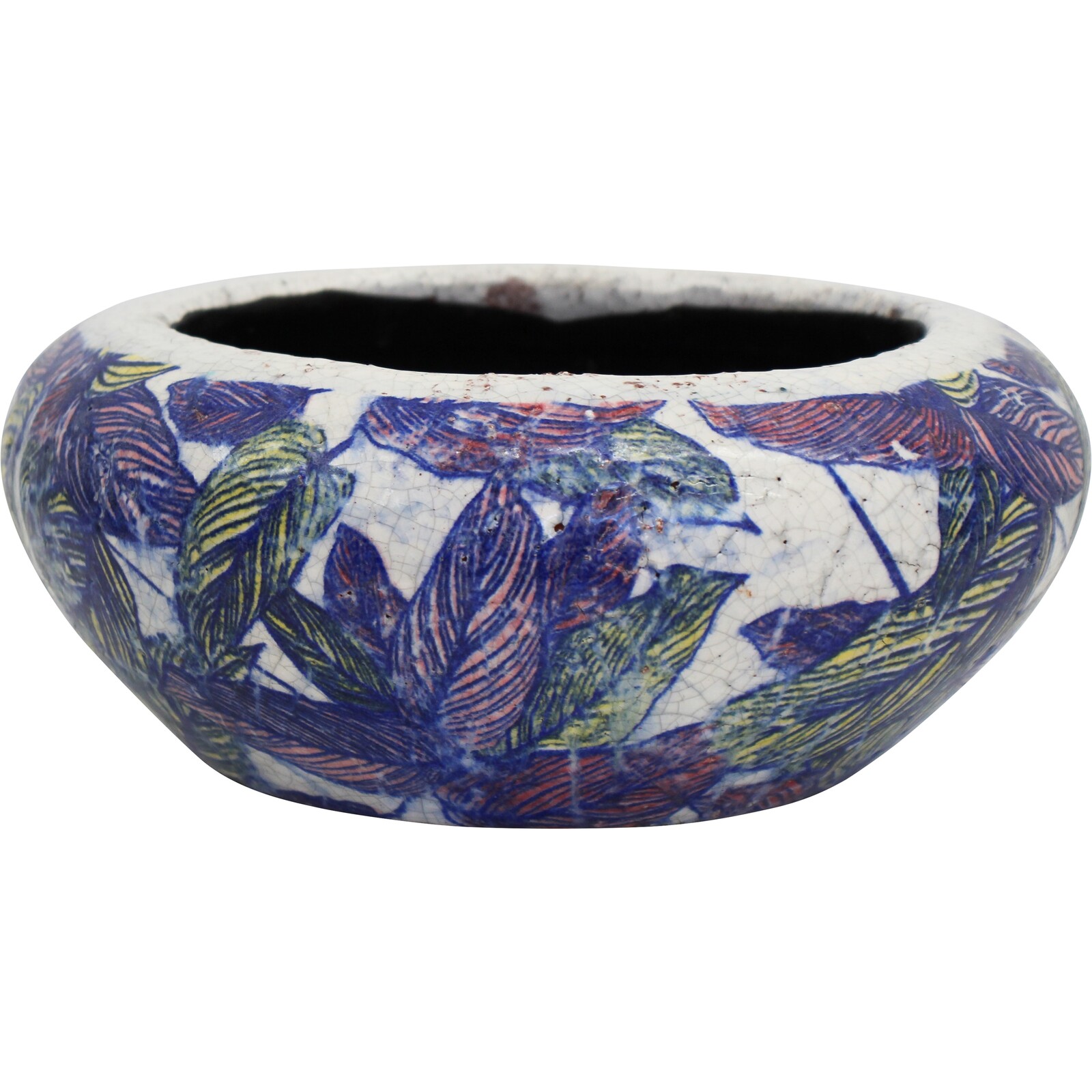 Pot Squat Lrg Flora | Buy Wholesale Homewares And Giftware Online 