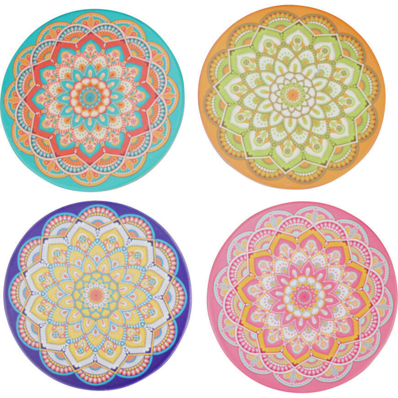 Coaster Mandala Pattern S/4 Buy Wholesale Homewares And Giftware